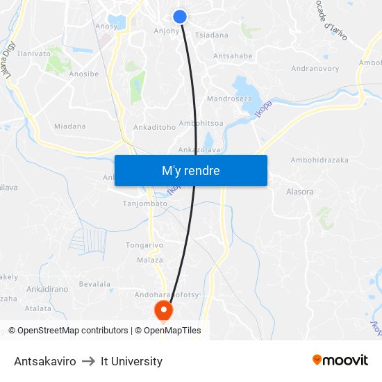 Antsakaviro to It University map