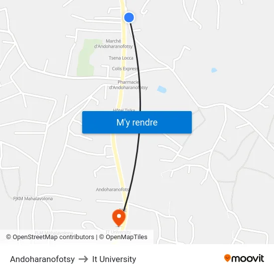 Andoharanofotsy to It University map