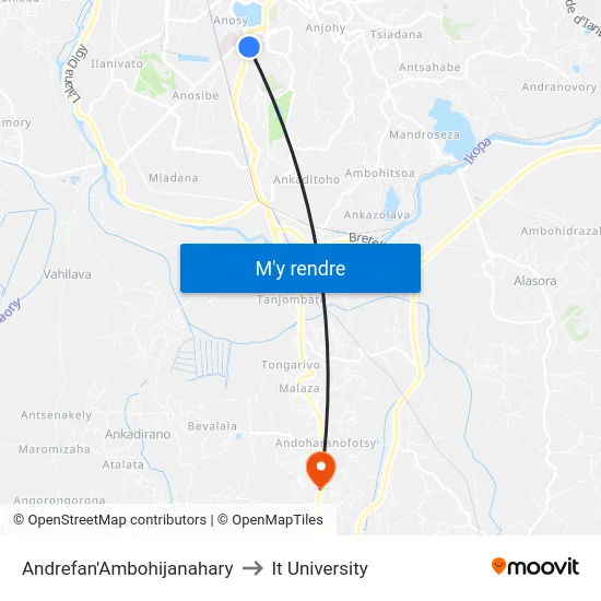 Andrefan'Ambohijanahary to It University map