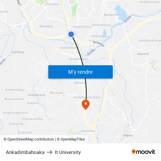 Ankadimbahoaka to It University map