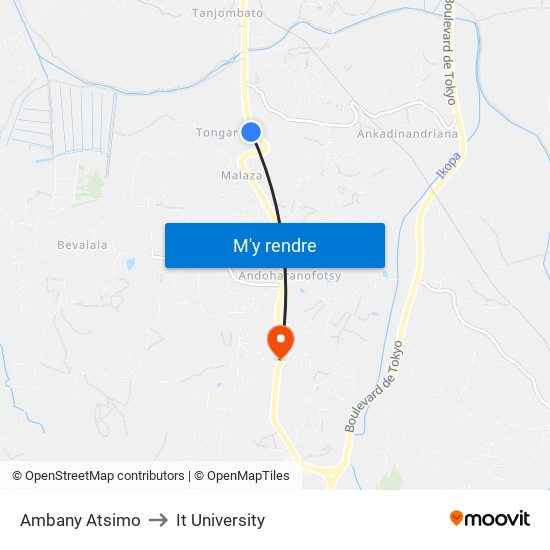 Ambany Atsimo to It University map