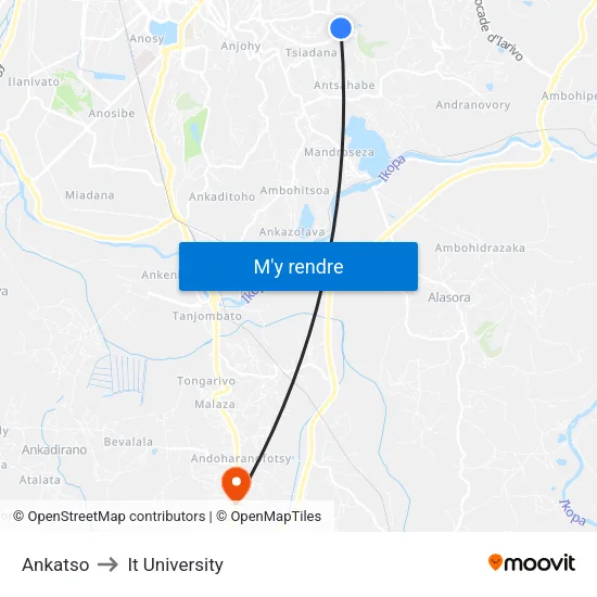 Ankatso to It University map