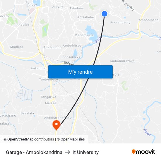 Garage - Ambolokandrina to It University map