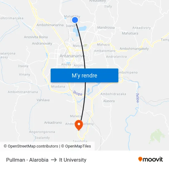 Pullman - Alarobia to It University map