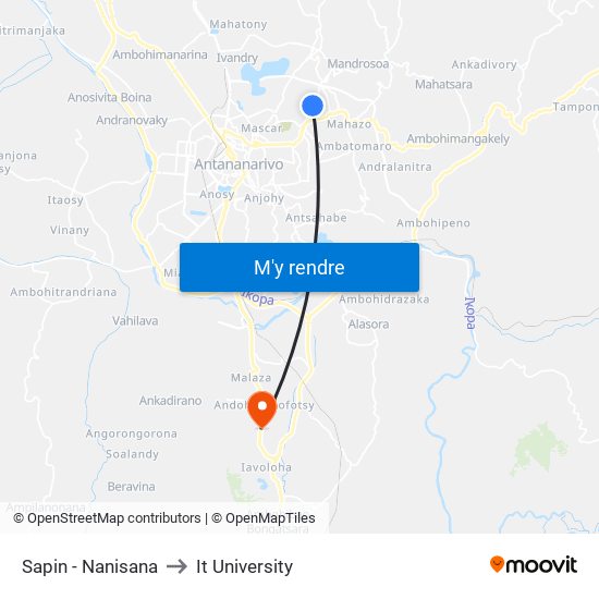 Sapin - Nanisana to It University map