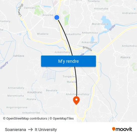 Soanierana to It University map