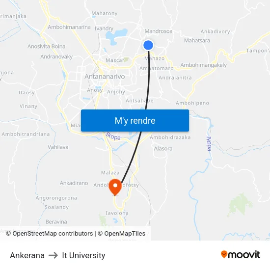 Ankerana to It University map