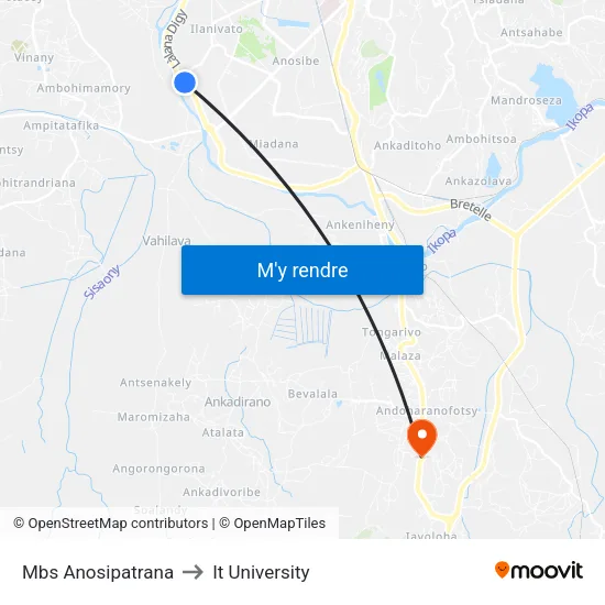 Mbs Anosipatrana to It University map