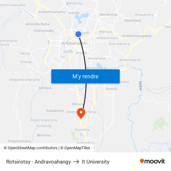 Rotsirotsy - Andravoahangy to It University map