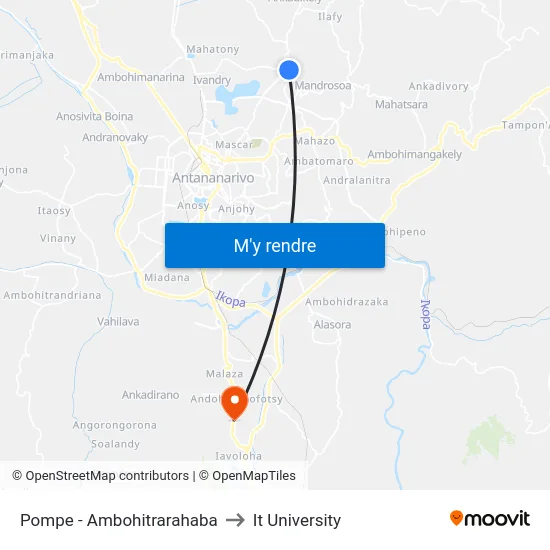 Pompe - Ambohitrarahaba to It University map