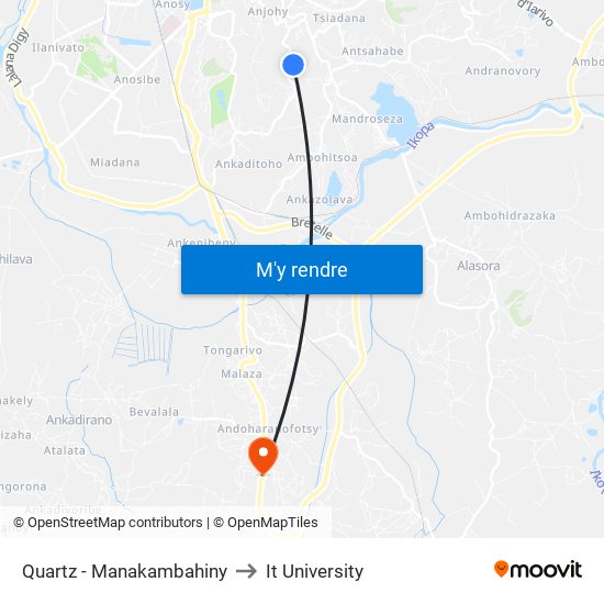 Quartz - Manakambahiny to It University map