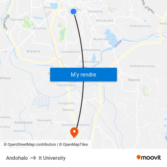 Andohalo to It University map