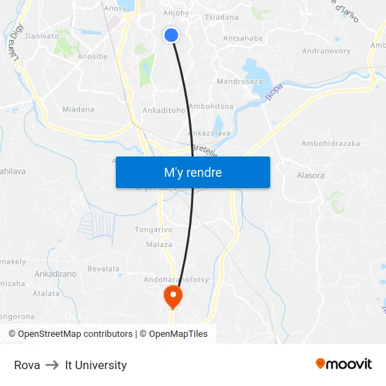 Rova to It University map