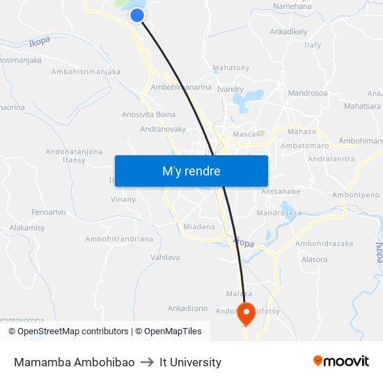 Mamamba Ambohibao to It University map