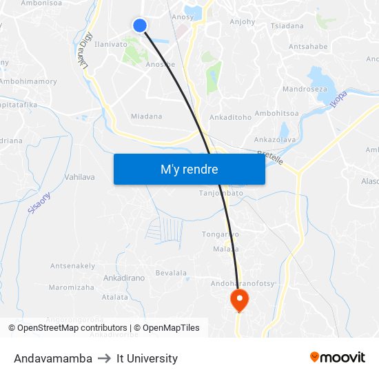 Andavamamba to It University map
