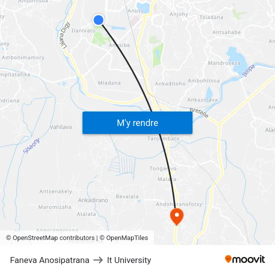 Faneva Anosipatrana to It University map