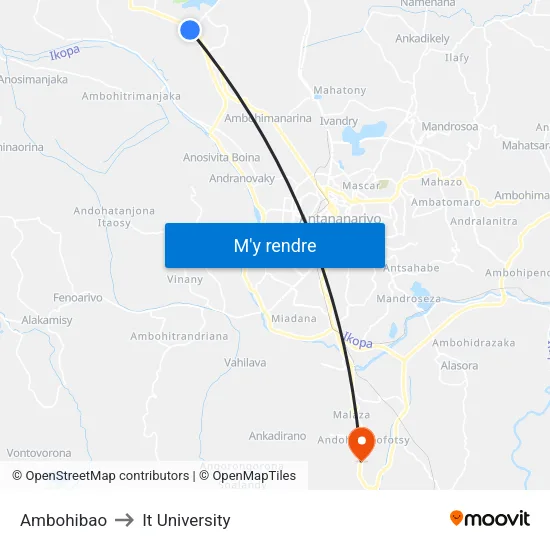 Ambohibao to It University map