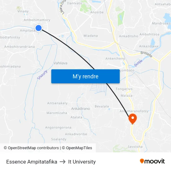 Essence Ampitatafika to It University map