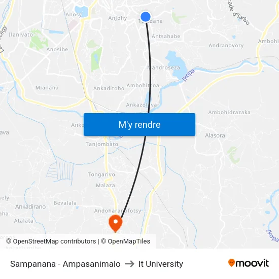 Sampanana - Ampasanimalo to It University map