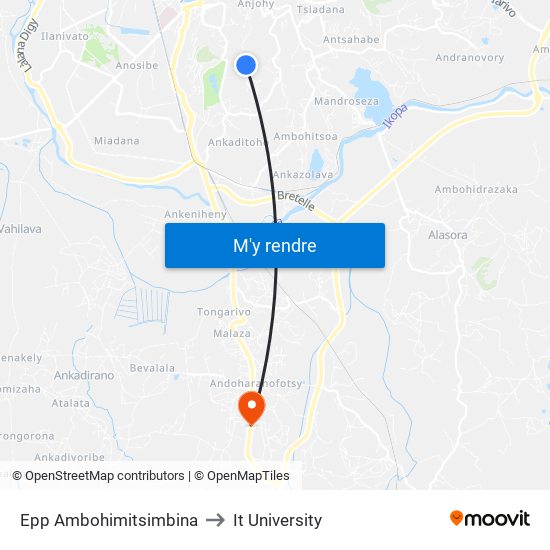 Epp Ambohimitsimbina to It University map