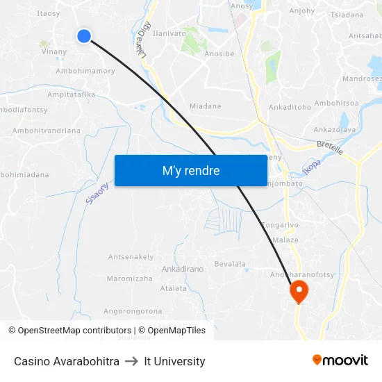 Casino Avarabohitra to It University map