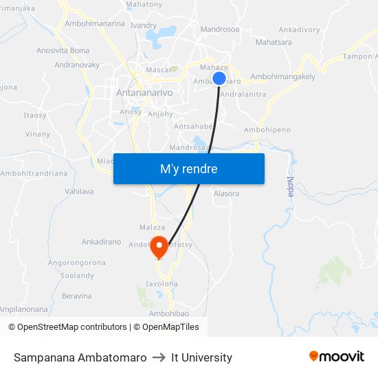 Sampanana Ambatomaro to It University map