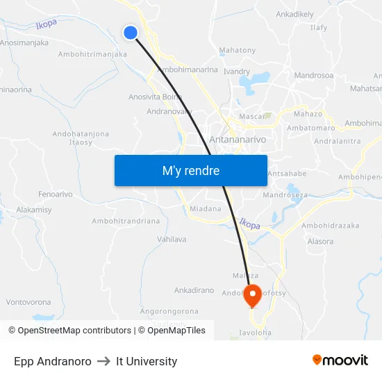 Epp Andranoro to It University map