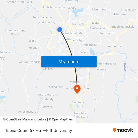 Tsena Coum 67 Ha to It University map