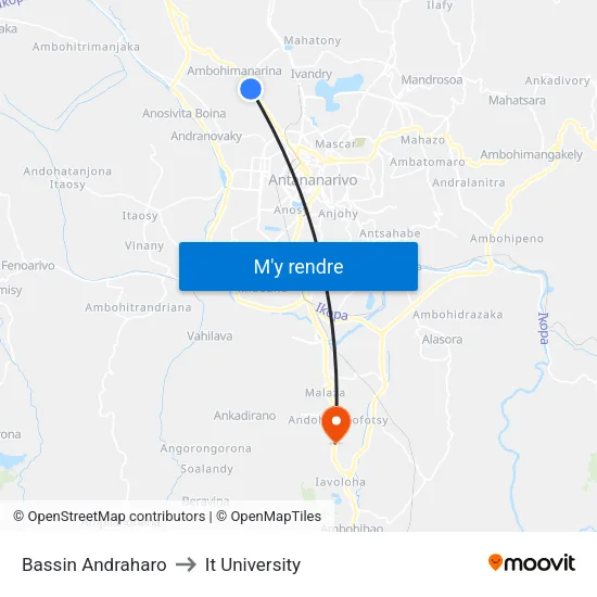 Bassin Andraharo to It University map