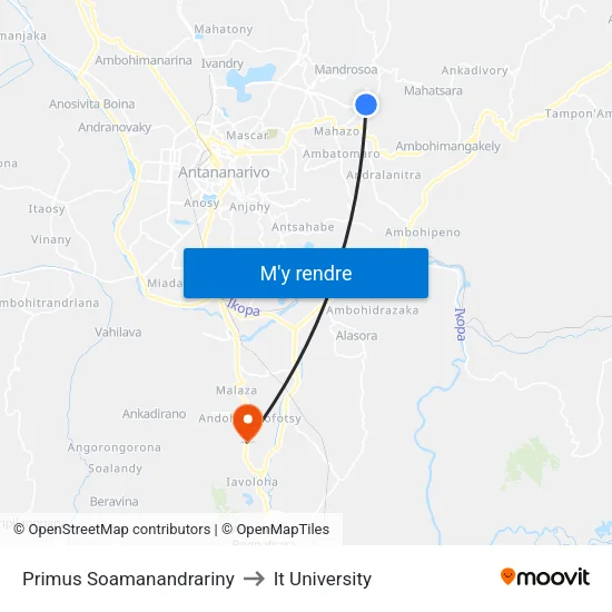 Primus Soamanandrariny to It University map