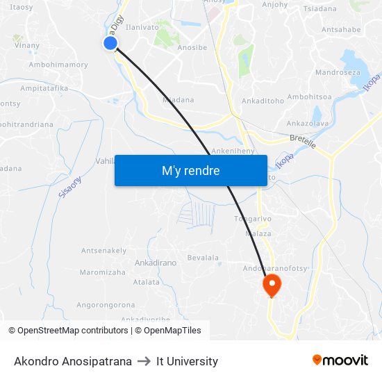 Akondro Anosipatrana to It University map