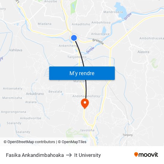 Fasika Ankandimbahoaka to It University map