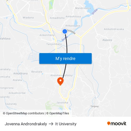 Jovenna Androndrakely to It University map