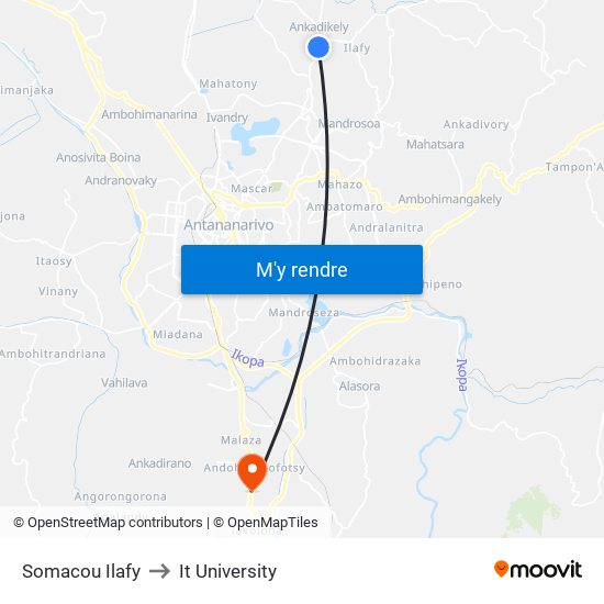 Somacou Ilafy to It University map