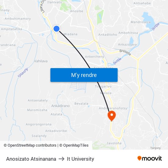 Anosizato Atsinanana to It University map