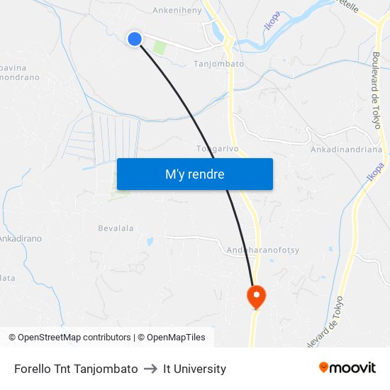 Forello Tnt Tanjombato to It University map