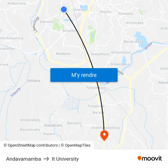 Andavamamba to It University map