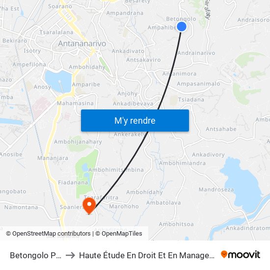 Betongolo Piscine to Haute Étude En Droit Et En Management (Hedm) map