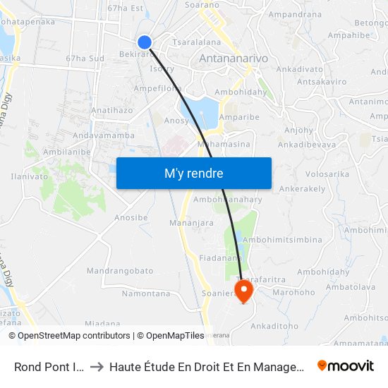 Rond Pont Isotry to Haute Étude En Droit Et En Management (Hedm) map