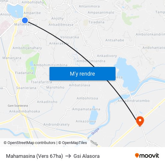 Mahamasina (Vers 67ha) to Gsi Alasora map