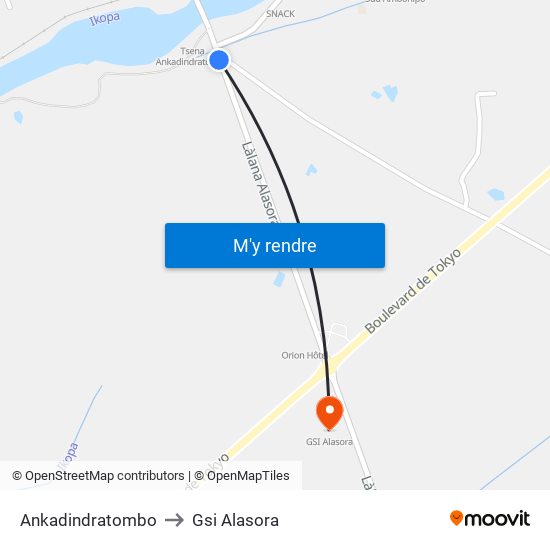Ankadindratombo to Gsi Alasora map