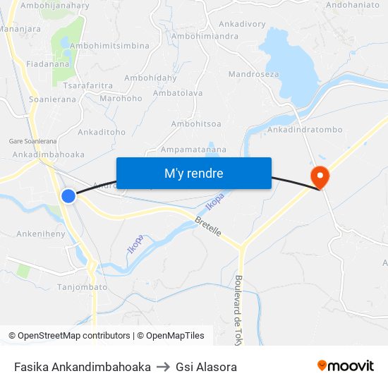 Fasika Ankandimbahoaka to Gsi Alasora map