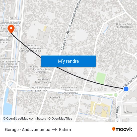 Garage - Andavamamba to Estiim map