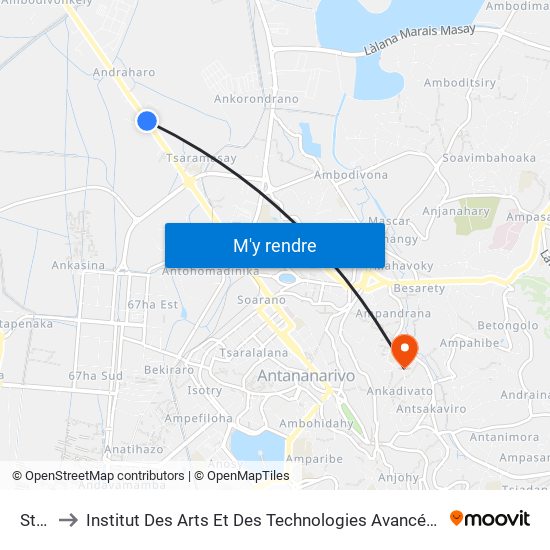 Star to Institut Des Arts Et Des Technologies Avancées map