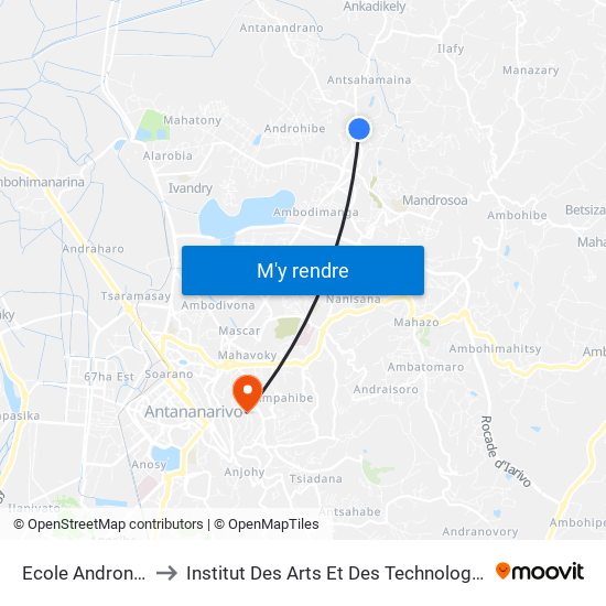 Ecole Andrononobe to Institut Des Arts Et Des Technologies Avancées map