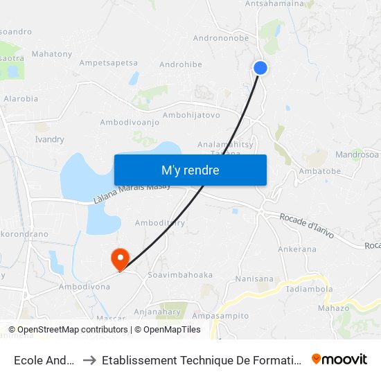 Ecole Andrononobe to Etablissement Technique De Formation Professionnel Supérieur map