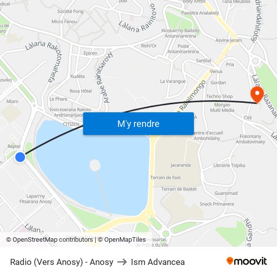 Radio (Vers Anosy) - Anosy to Ism Advancea map