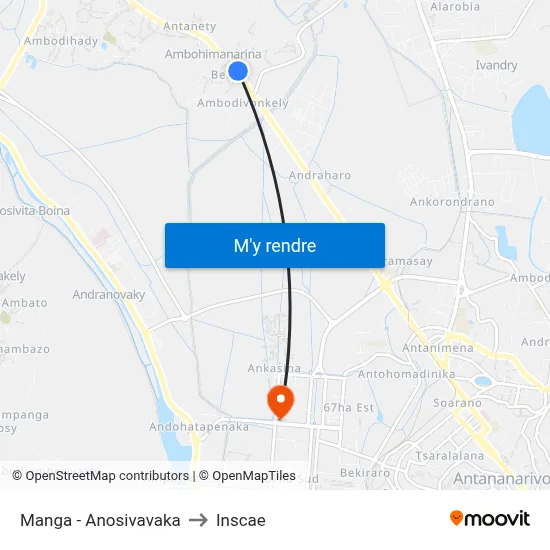 Manga - Anosivavaka to Inscae map