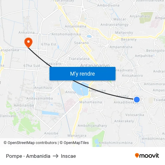 Pompe - Ambanidia to Inscae map
