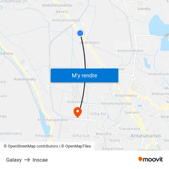 Galaxy to Inscae map